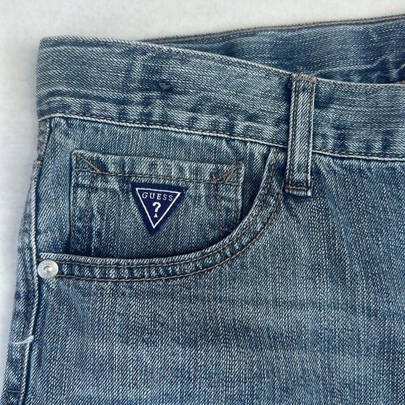 New GUESS Boys Destroyed Denim Short SZ 18 - Picture 2 of 5